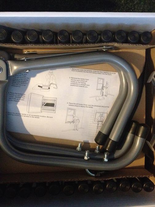 First Alert Two-Story Fire Escape Ladder, Steel, Anti-Slip, EL52-2, Black customer photo 2