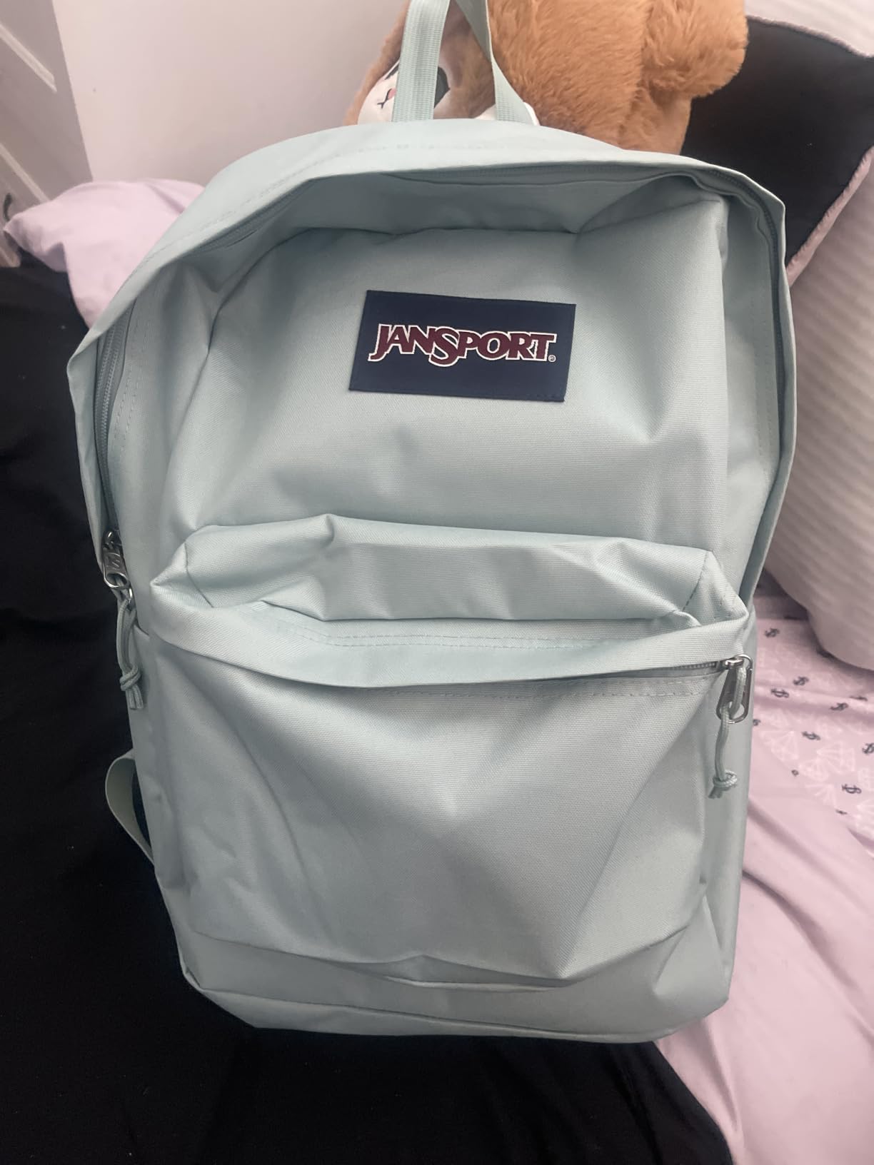 JanSport SuperBreak One Backpacks - Durable, Lightweight Bookbag with 1 Main Compartment, Front Utility Pocket with Built-in Organizer - Premium Backpack, Black customer photo 1