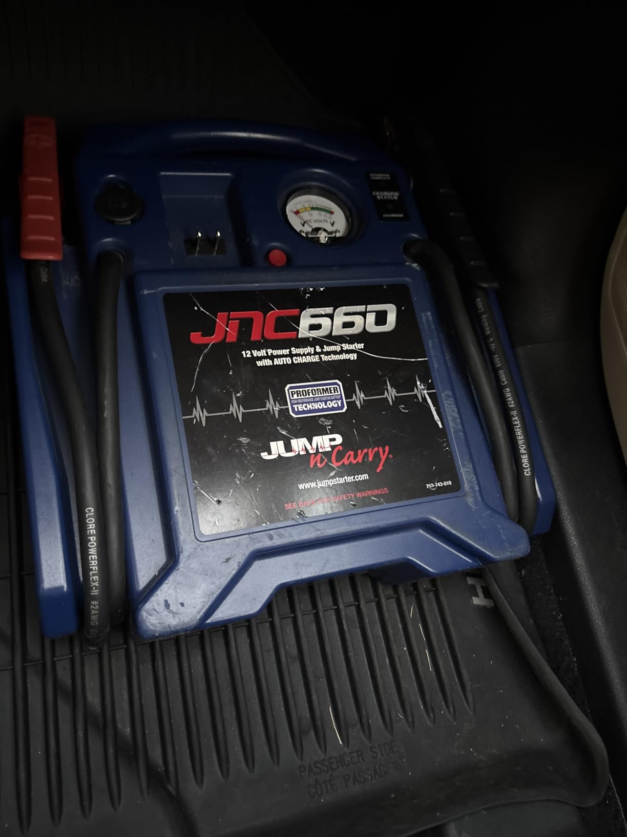 Clore Automotive Jump-N-Carry JNC660 1700 Peak Amp 12 Volt Jump Starter , Blue customer photo 1