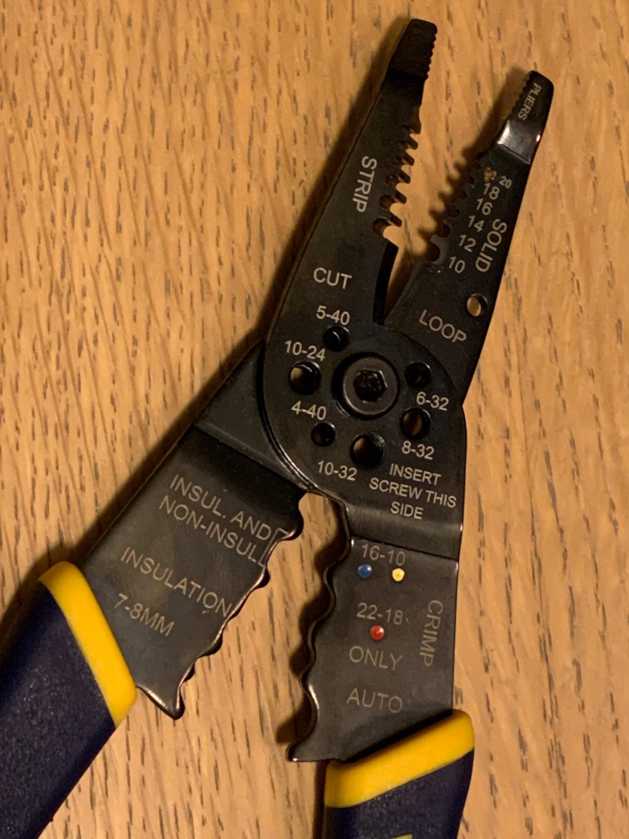 IRWIN Vise-Grip Wire Stripper, 8 Inch, Cuts 10-22 AWG, Plier Style Nose, ProTouch for Comfort, Blue (2078309) customer photo 1