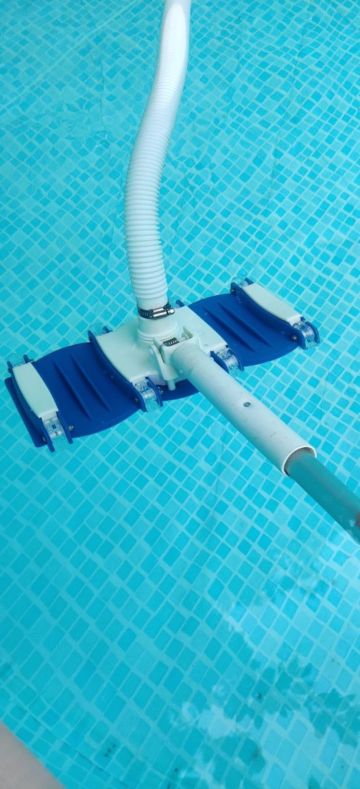 SWIMLINE HYDROTOOLS Manual Vacuum Head Attachment For Inground & Above Ground Pools |Weighted Flexible Swimming Pool Vac Head Rectangle Shape W/ Wheels| Swivel Hose 1-1/4 or 1-1/2’’| Clean 8150 customer photo 1