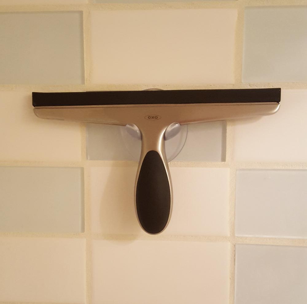 OXO Good Grips Stainless Steel Squeegee - All-Purpose for Bathroom, Glass Shower Doors, Mirrors, Tiles, Countertops and Car Windows - Streak Free customer photo 2