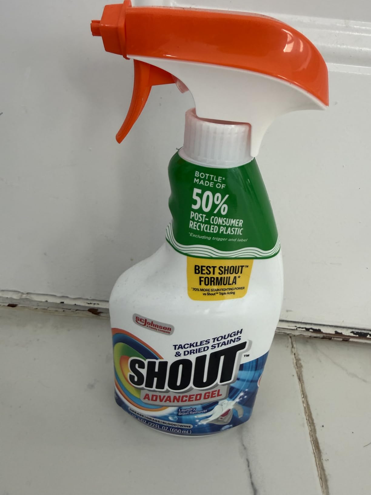 Shout Triple-Acting Active Enzyme Laundry Stain Remover Spray, 22oz customer photo 1