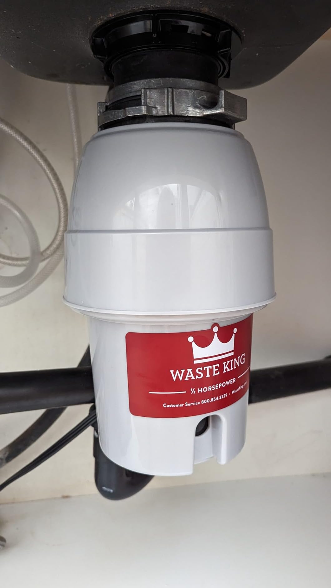 Moen L-2600 Waste King 1/2 HP Continuous Feed Garbage Disposal with Power Cord customer photo 1