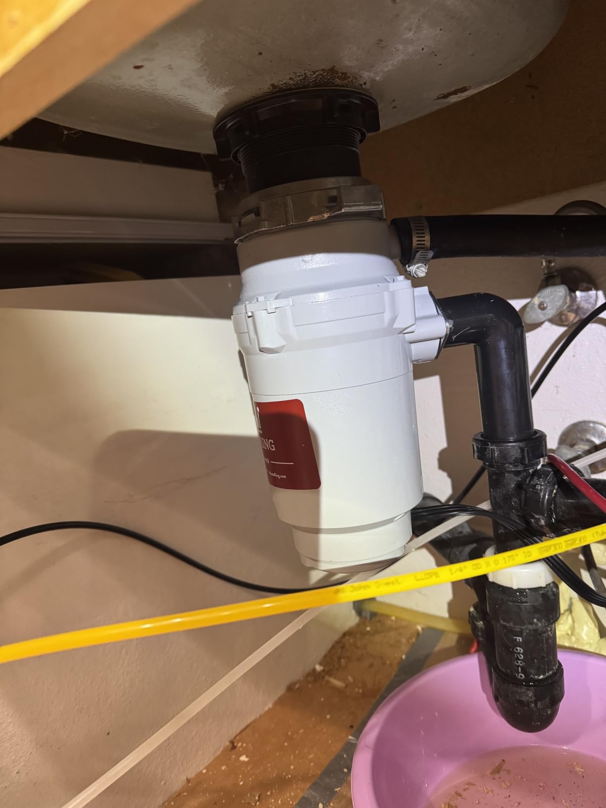 Waste King Garbage Disposal for Kitchen Sink with Power Cord, Compact Food Waste Disposer, L-111 customer photo 2
