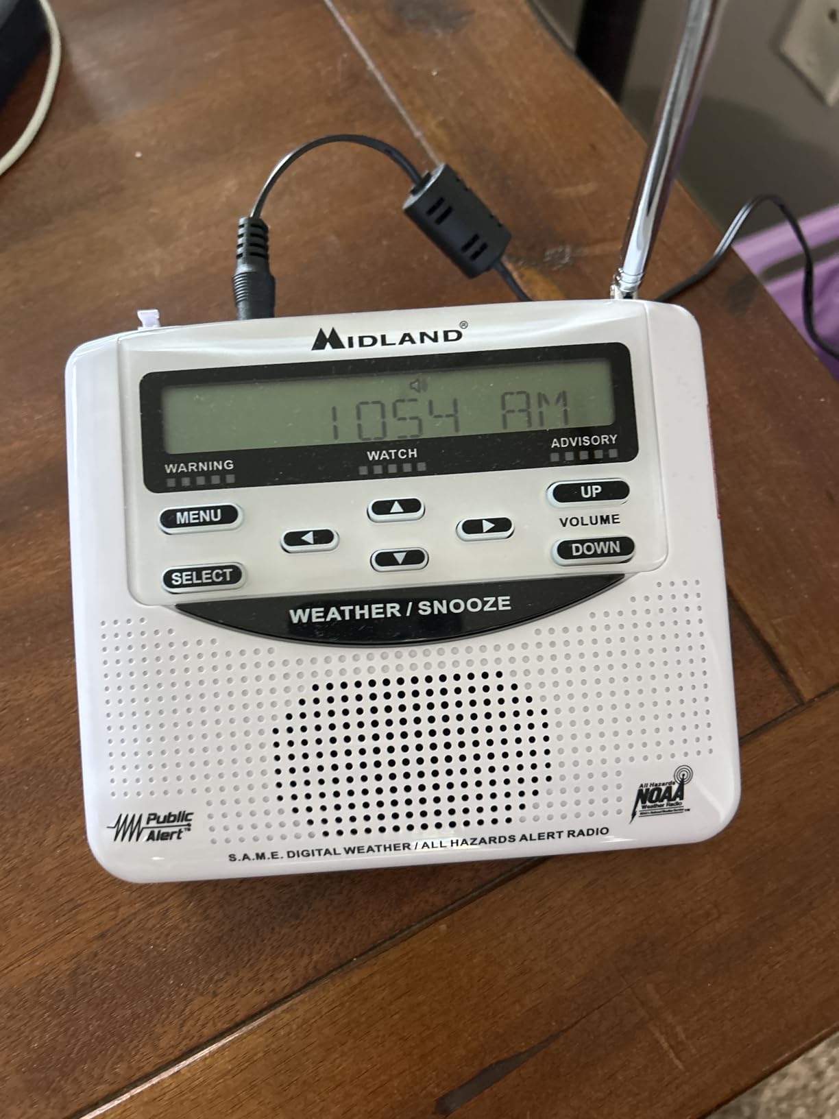 Midland - WR120B - NOAA Emergency Weather Alert Radio | Localized Programming, Trilingual Display, 60+ Emergency Alerts, Alarm, Selectable Alert Tone customer photo 1