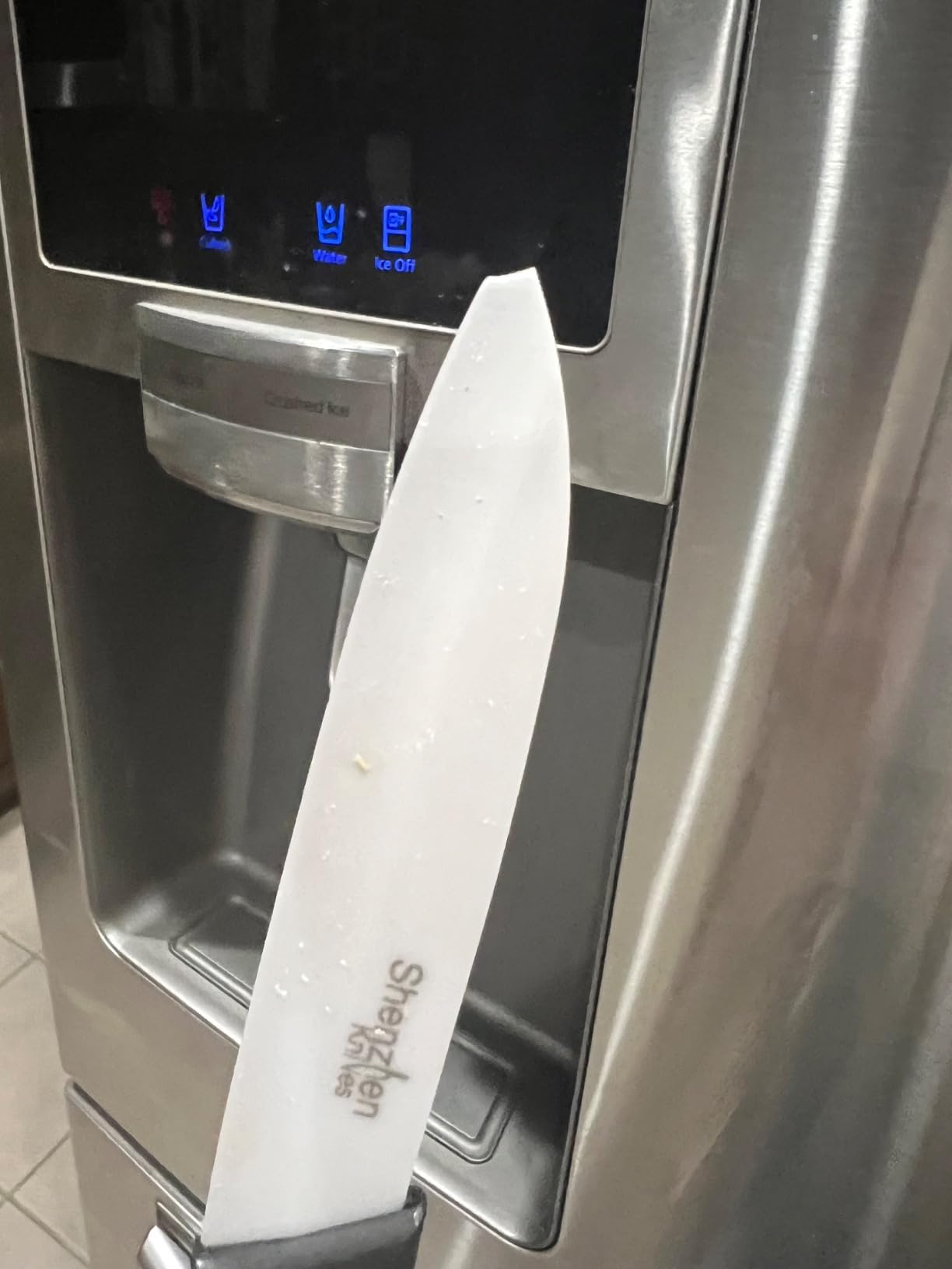 Shenzhen Knives White Ceramic Knife Set – 3-Piece, Chef's, Slicer & Paring customer photo 2