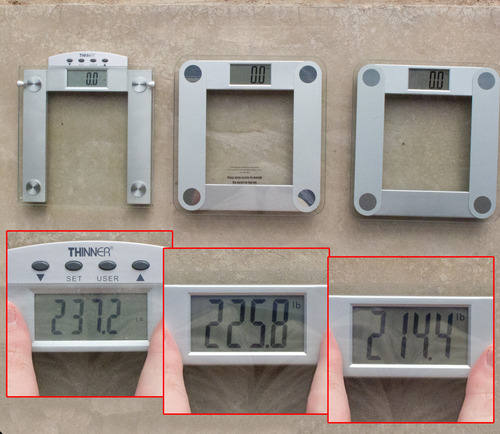 Eat Smart Digital Bathroom Scale, Weight Tracking, Grey customer photo 2
