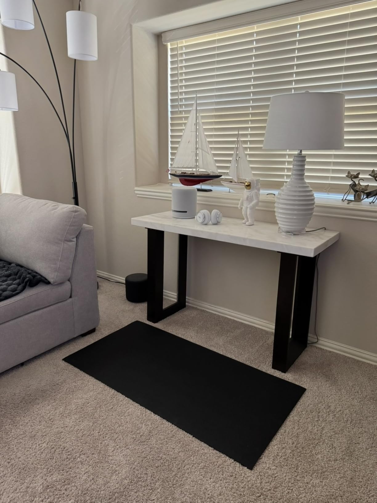 Rubber-Cal Recycled Flooring 1/4 in. x 4 ft. x 8 ft. - Black Rubber Mats customer photo 2