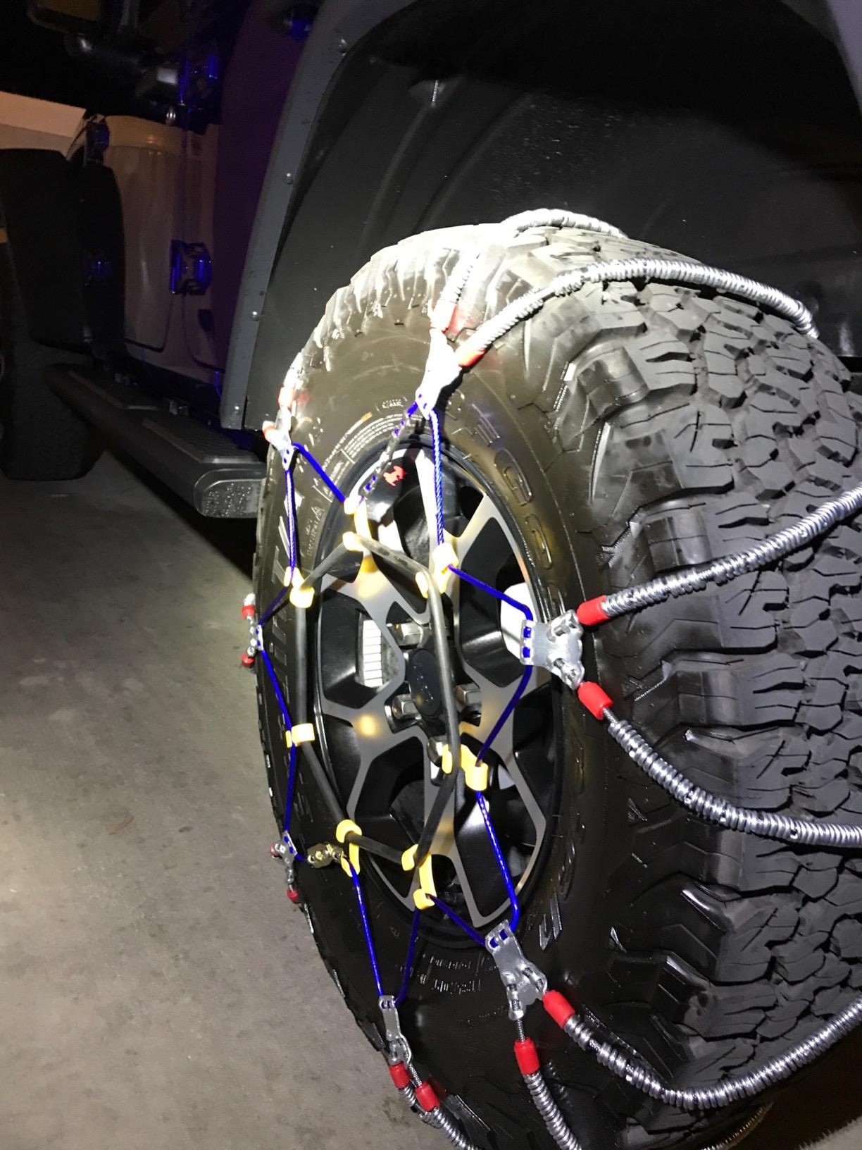 SCC SZ492 Super Z8 8mm Commercial and Light Truck Tire Traction Chain - Set of 2, Silver customer photo 2