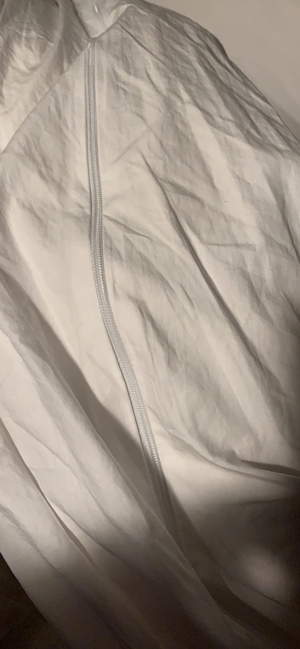 National Allergy 100% Cotton Twin Duvet Cover Protector, 66x86 in, White customer photo 2