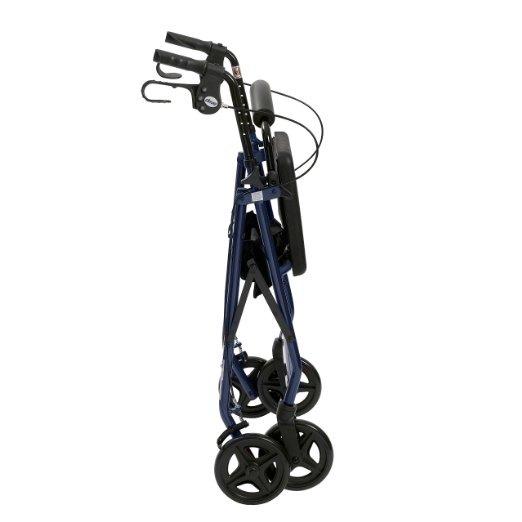 Drive Medical R728BL Foldable Rollator Walker with Seat, Blue customer photo 1