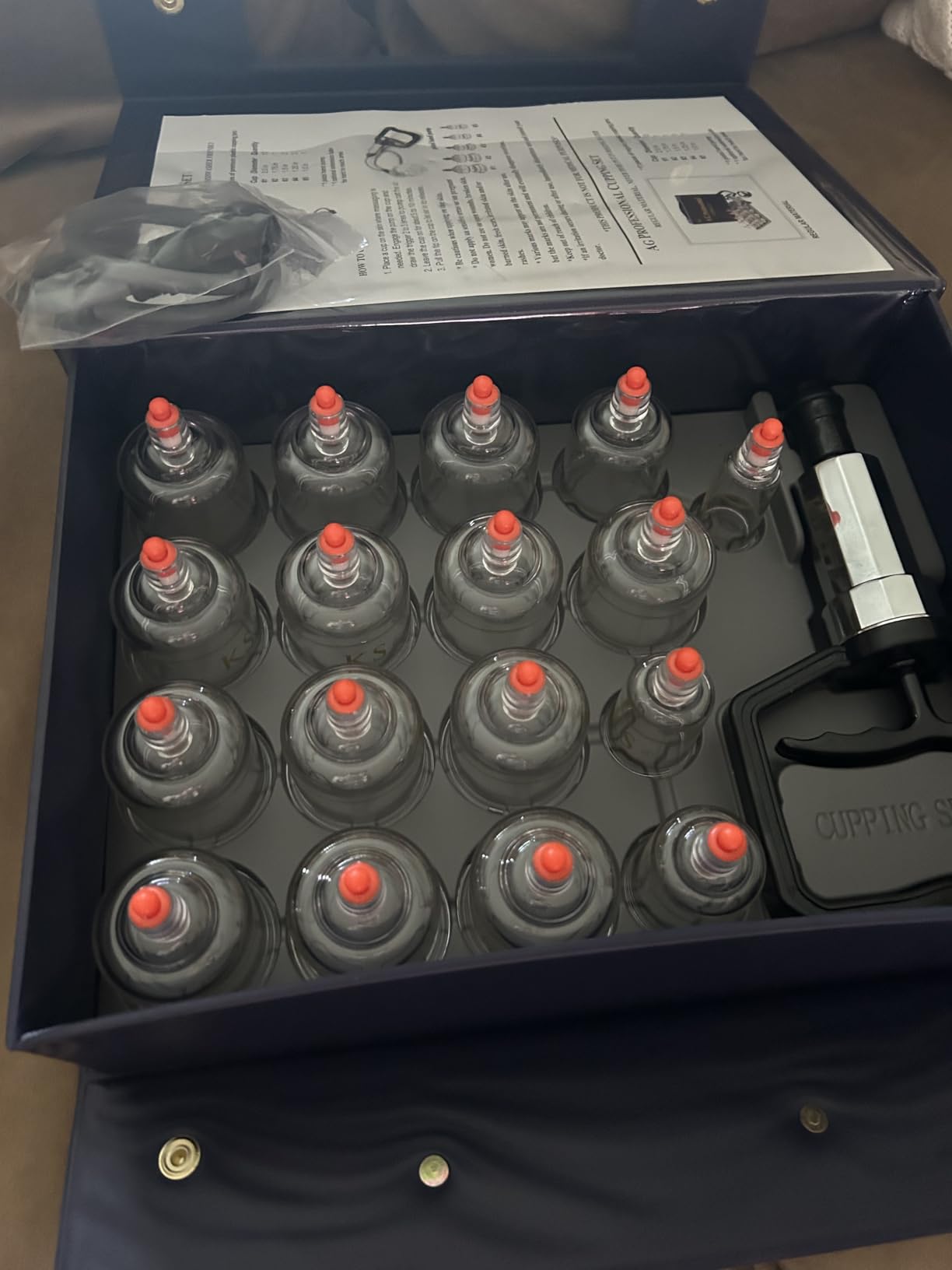 Professional Cupping Set *Made in Korea* (17 Cups) with Extension Tube($3.00 Value) KS Choi Corp 