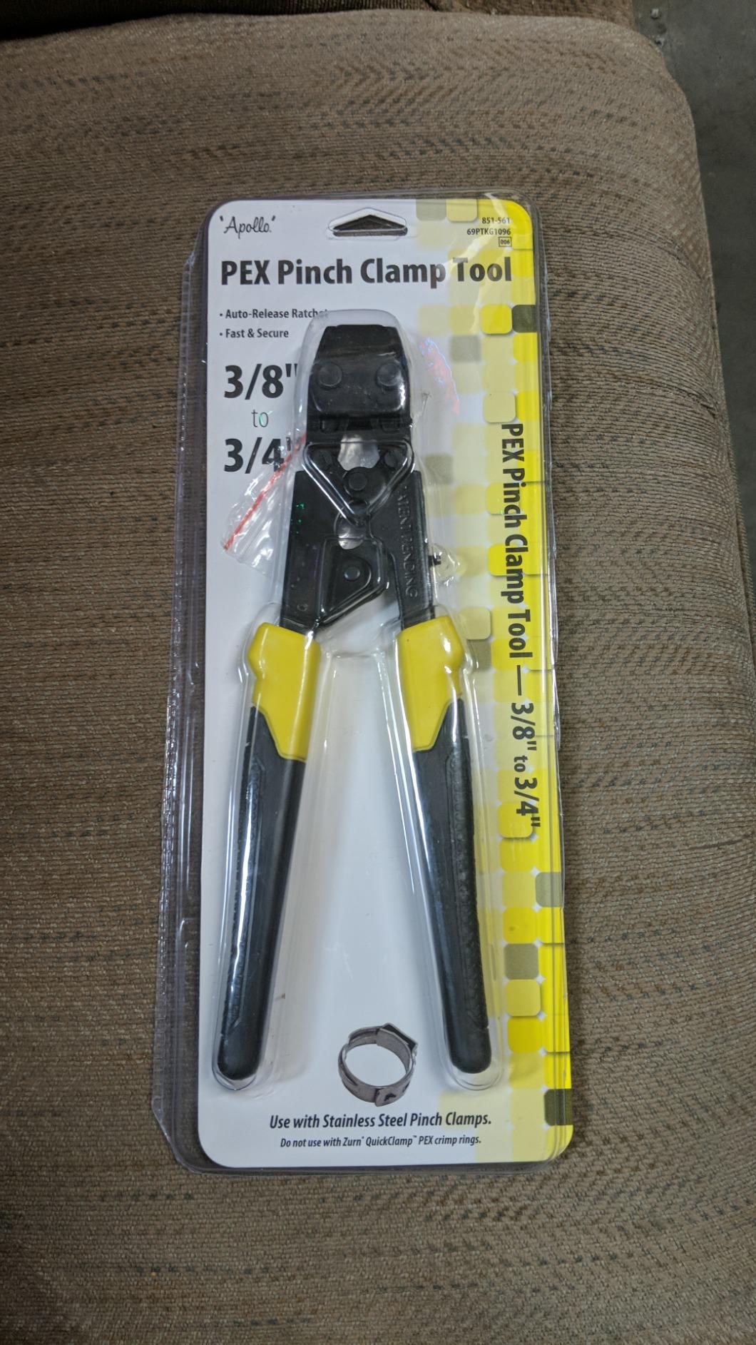Apollo PEX 69PTKG1096 3/8-inch - 1-inch Stainless Steel Pinch Clamp Tool customer photo 1