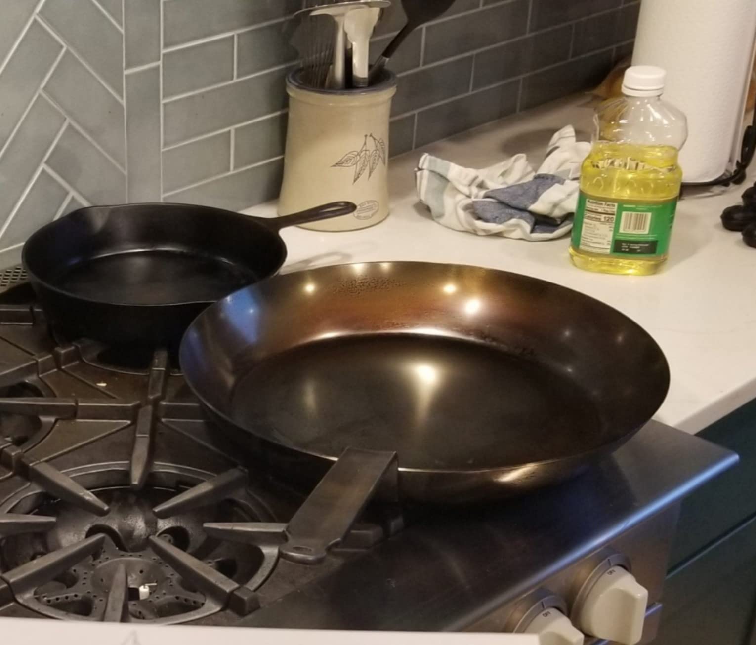 Matfer Bourgeat Black Carbon Steel Frying Pan, 10 1/8
