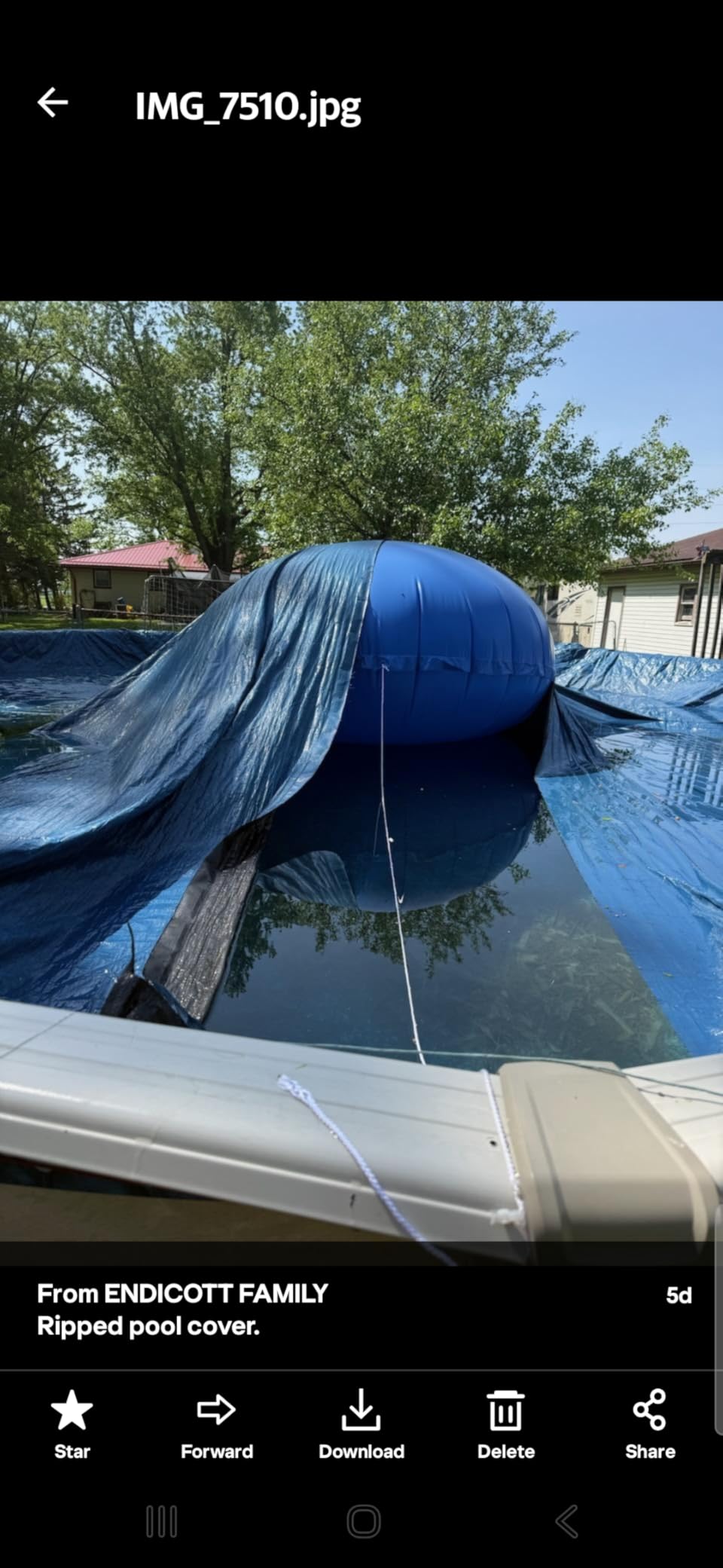 Robelle 24 ft Heavy Duty Super Winter Pool Cover for Above Ground Pools customer photo 1