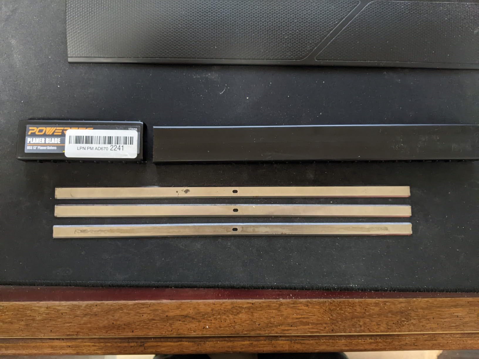 POWERTEC 13 Inch Planer Blades for WEN PL1303 6552T 6552, RIDGID R4331 R4850, Delta 22-590 22-555 22-580 Planer, Replacement for BP133K, BP133M, 22-591, 22-549, R4850-1 Planer Knives, Set of 3 (12827) customer photo 1