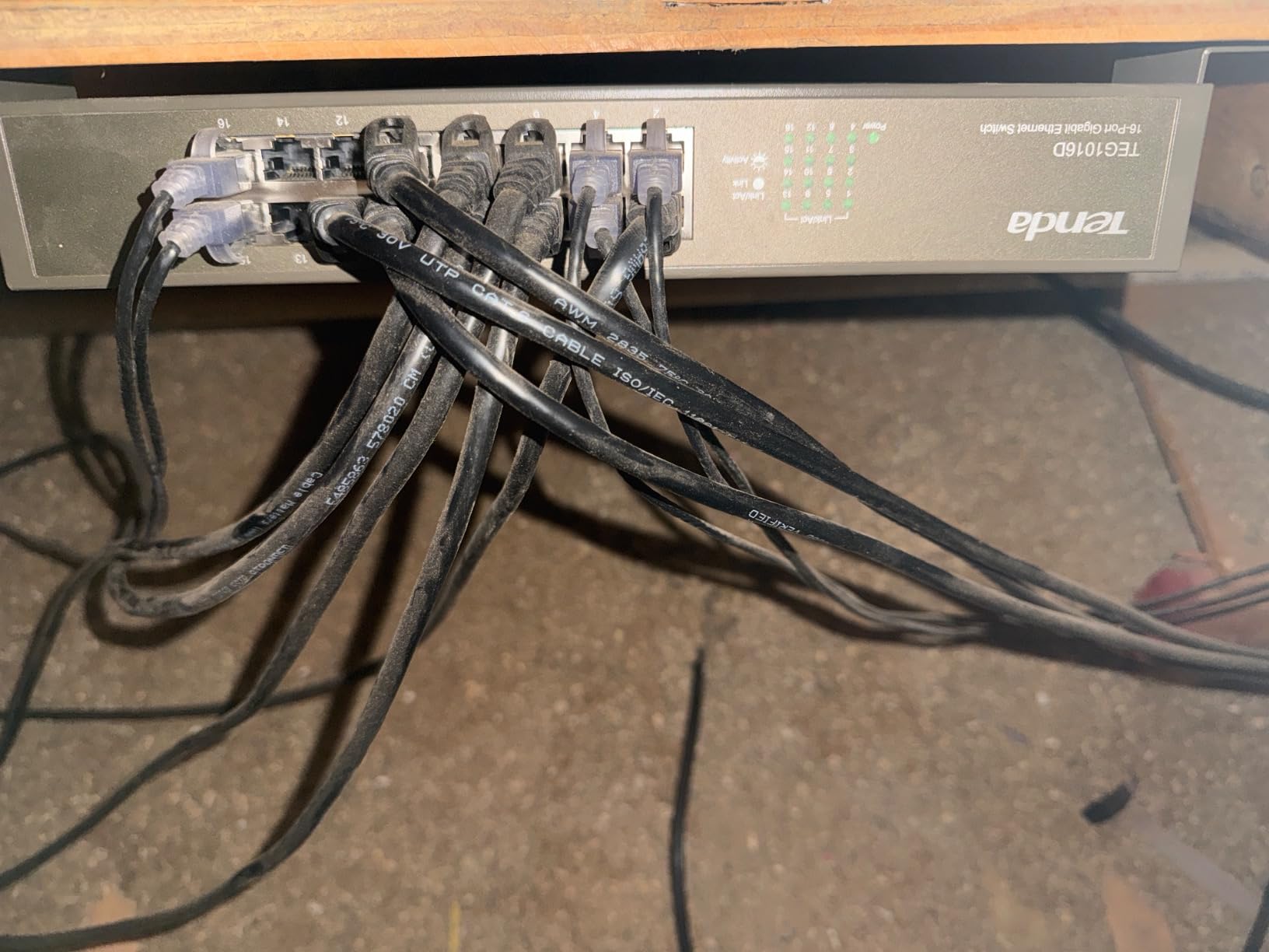 Tenda 24 Port Gigabit Ethernet Switch | Rackmount Network Switch | 24*10/100/1000Mbps Shielded Ports | Unmanaged | Plug & Play | Traffic Optimization | Metal Case | Quiet for Small Business (TEG1024D) customer photo 1