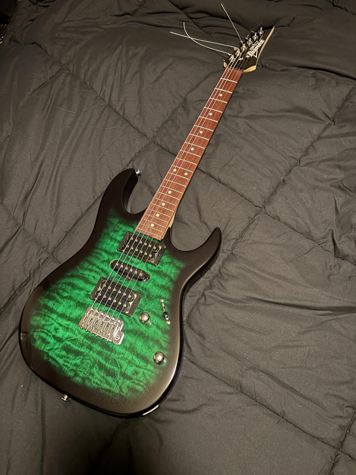 Ibanez GIO Series GRX70QA - Transparent Black Sunburst customer photo 1