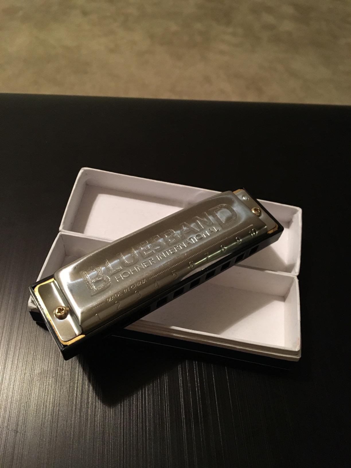 Hohner Accordions Hohner Blues Band Harmonica, Key of C, Chrome (1501BX) customer photo 1