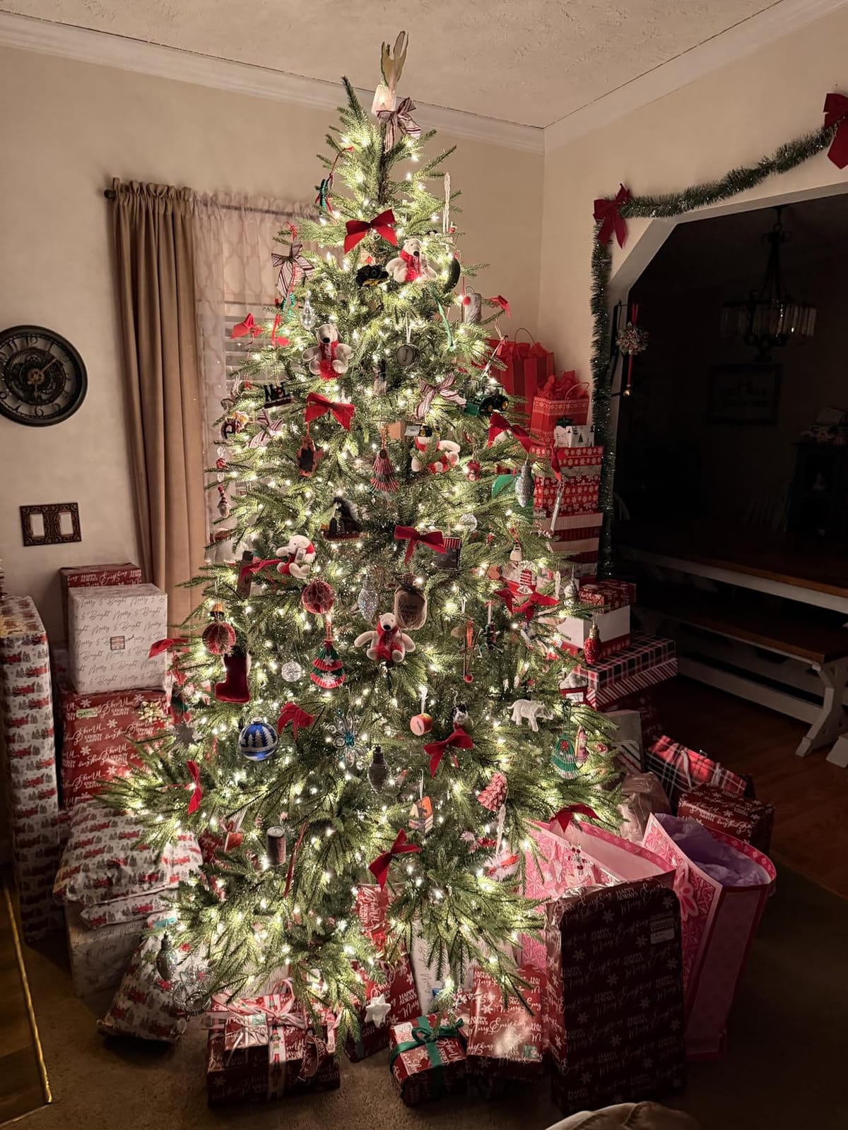 National Tree Company 7.5ft Pre-Lit Fraser Grande Artificial Christmas Tree customer photo 2