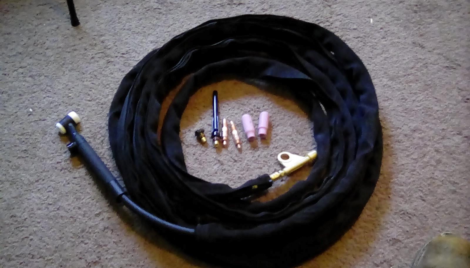 WeldingCity 150-amp WP-17FV (Flexible Head with Gas Valve) 25-ft Power Cable Hose Air-cooled TIG Welding Torch Complete Package with Adapter 105Z57 customer photo 2