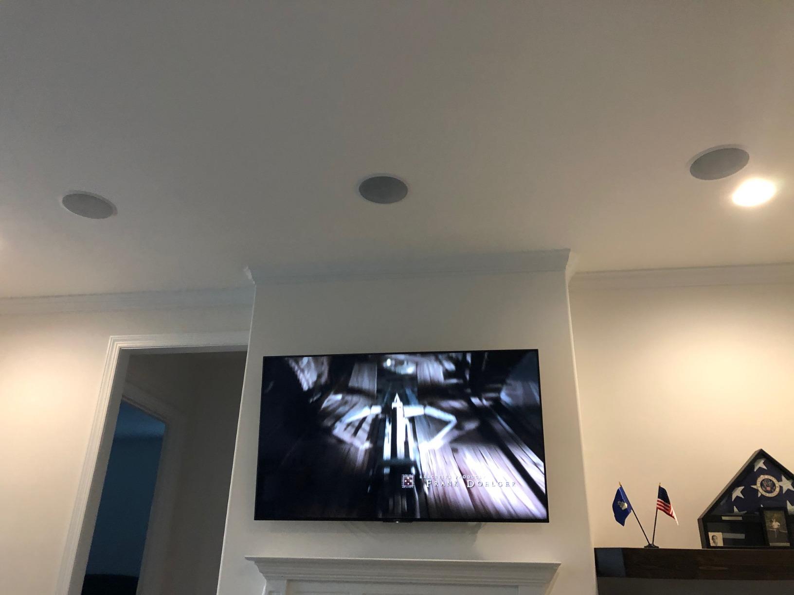 Acoustic Audio by Goldwood CS-IC83 8” 3-Way In Ceiling Home Theater Speaker System (White, 5 Speakers) customer photo 1