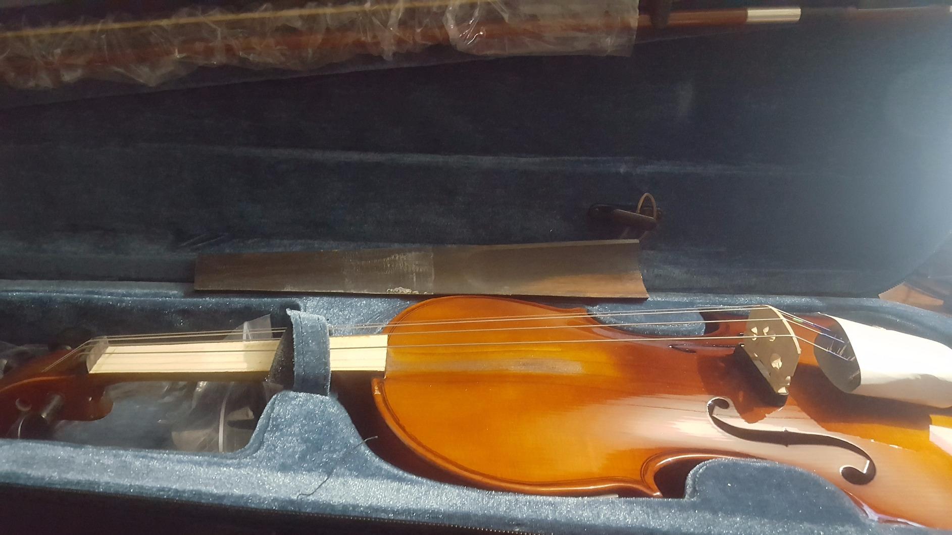 Cecilio 4/4 Acoustic Electric Violin, Solid Spruce Top, Antique Varnish customer photo 1
