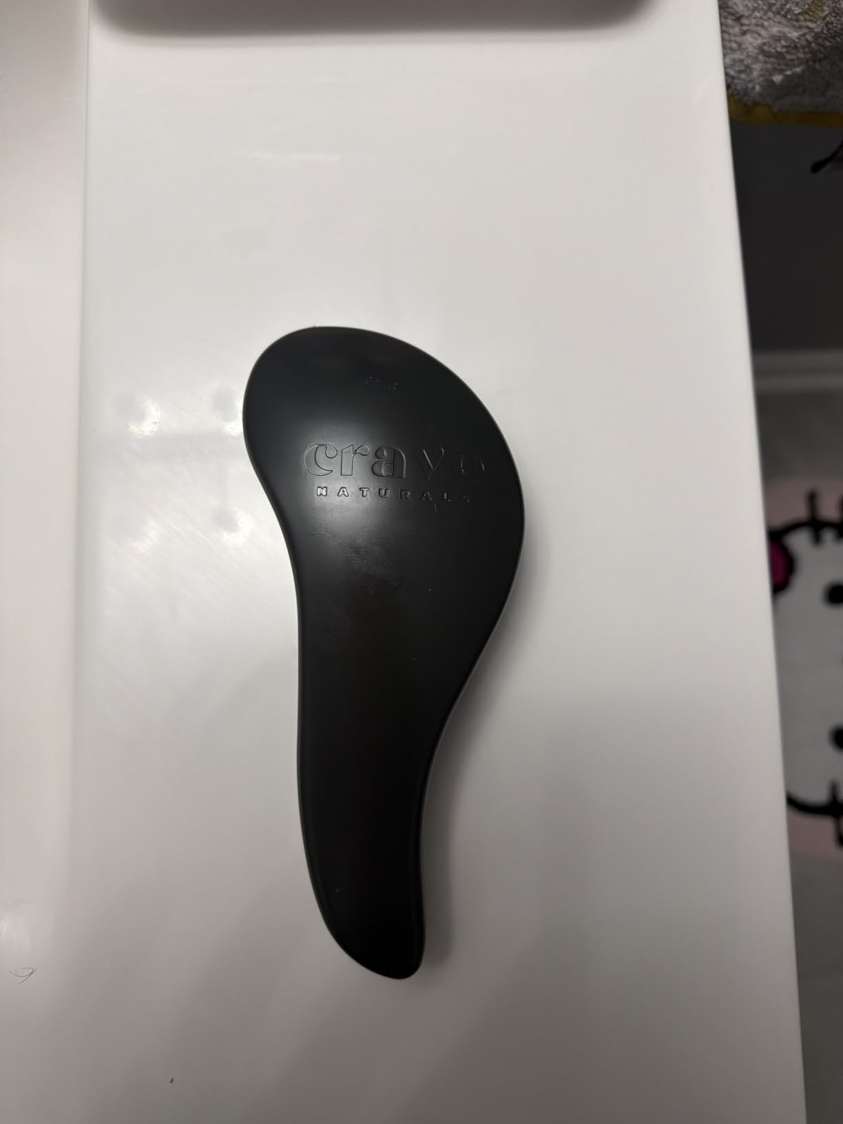 Crave Naturals Glide Thru Detangling Brush, Detangler Brush for Curly, Straight, Wet and Dry Hair Comb for Adults and Kids, Hair Accessories for Women, Black customer photo 2