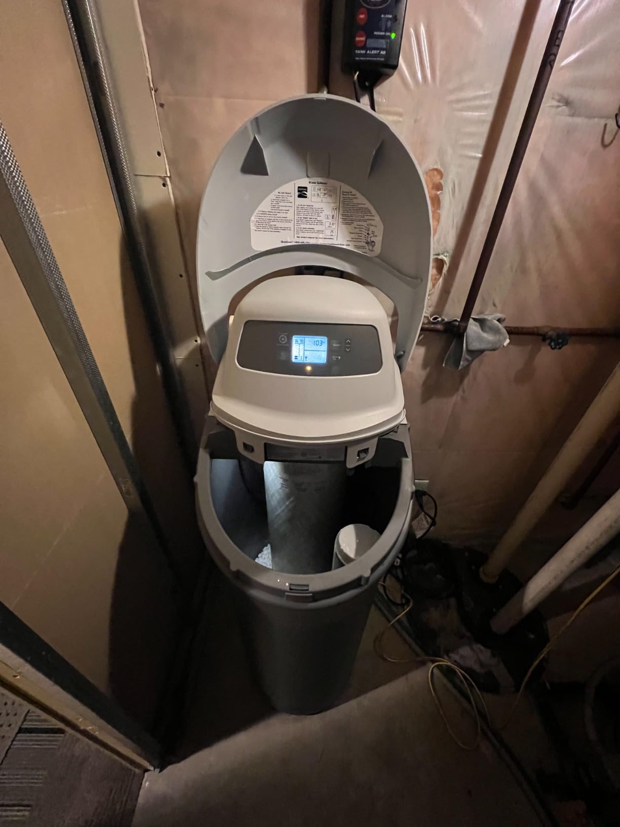 Kenmore 420 Water Softener System – 40,000 Grain Capacity with Salt Saving Technology – Whole Home Hard Water & Iron Reduction – Compact, Easy Install customer photo 1