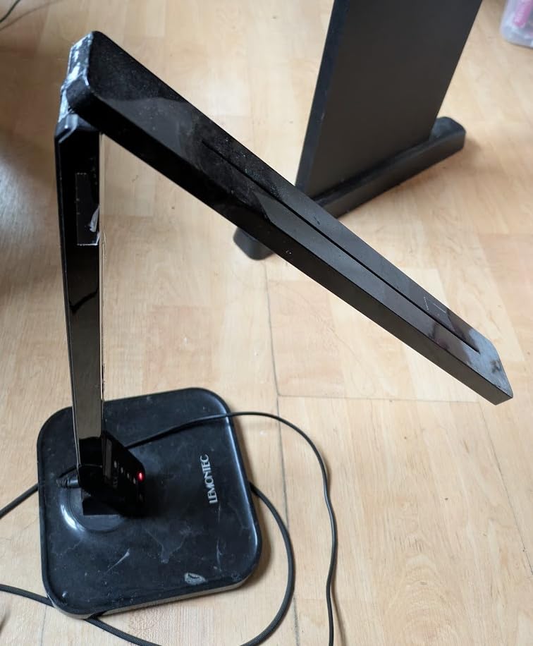 Lampat Dimmable LED Desk Lamp, 4 Lighting Modes (Reading/Studying/Relaxation/Bedtime), 5-Level Dimmer, Touch-Sensitive Control Panel, 1-Hour Auto Timer, 5V/1A USB Charging Port, Piano Black customer photo 2