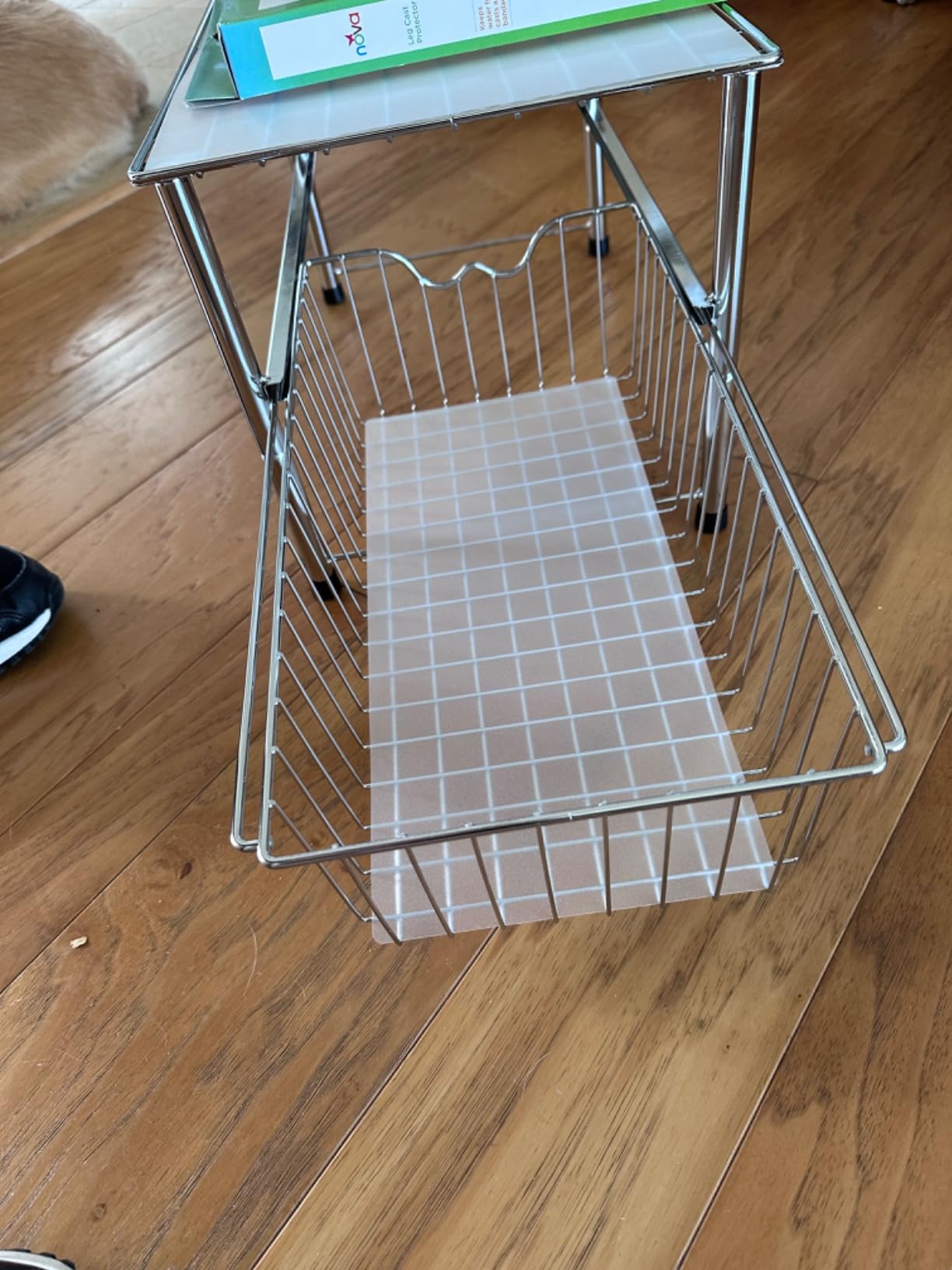 Deco Brothers Stackable Under Sink Organizer with Sliding Basket, Chrome customer photo 2