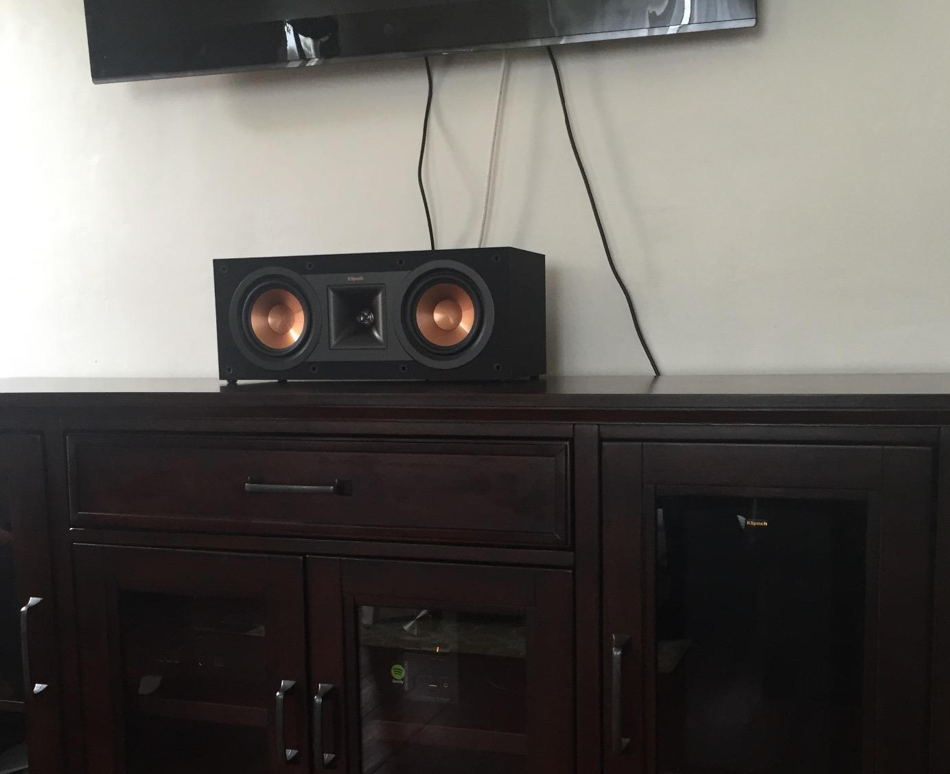 Klipsch Reference R-25C Reference Two-Way Center Channel Speaker, 400W Peak Power customer photo 1