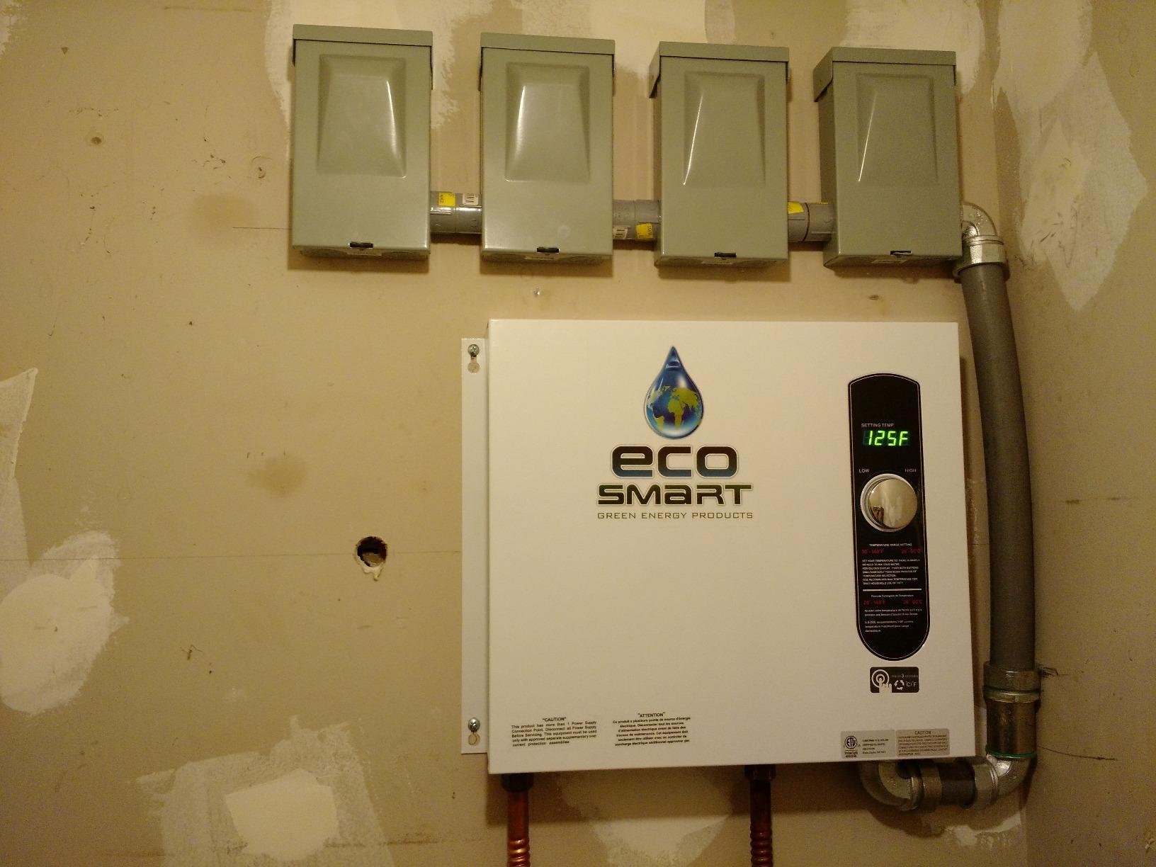 Ecosmart ECO 36 36kw 240V Electric Tankless Water Heater, White customer photo 1
