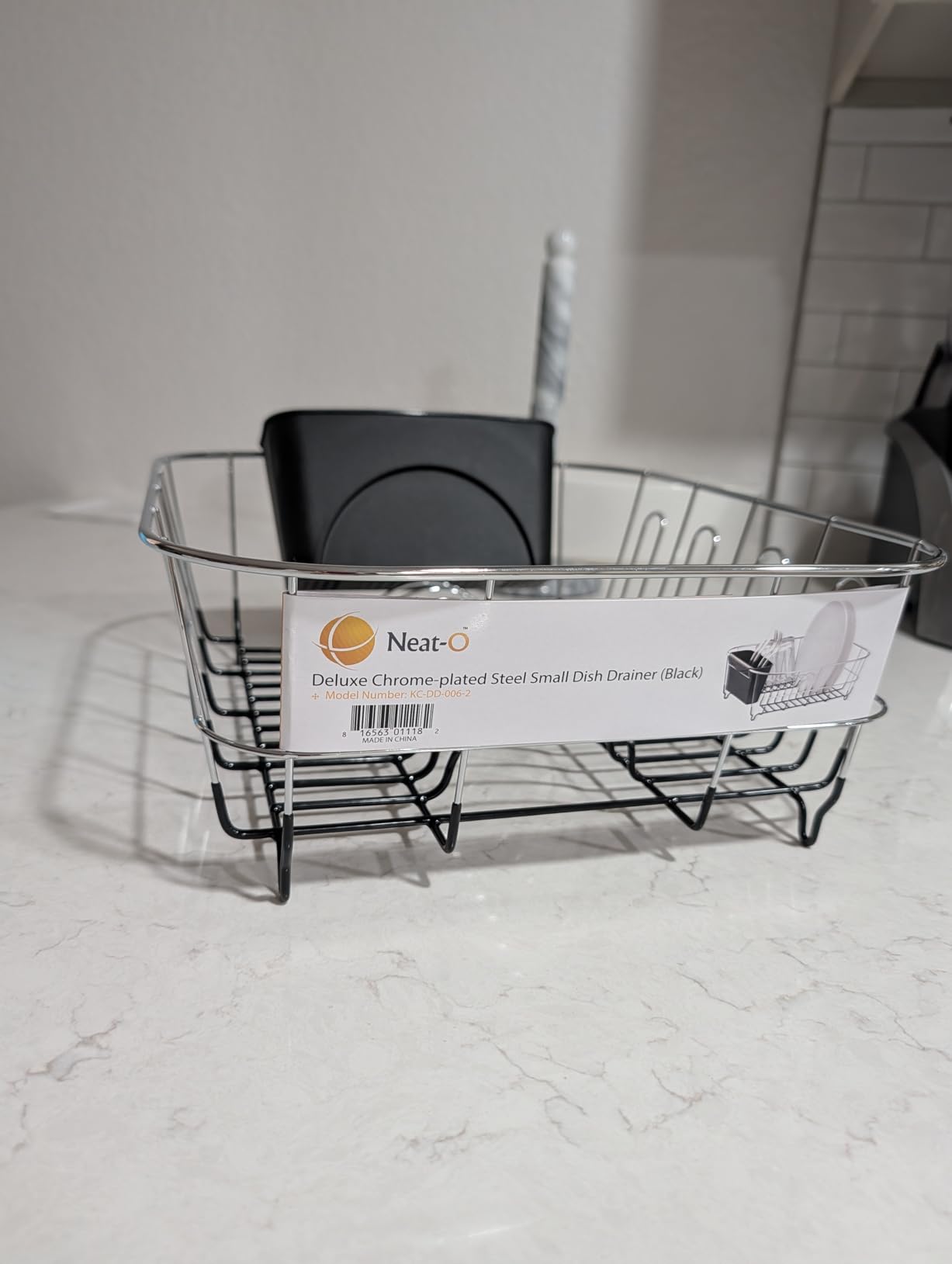 Neat-O Deluxe Chrome-Plated Steel Small Dish Drainers (Black) customer photo 1