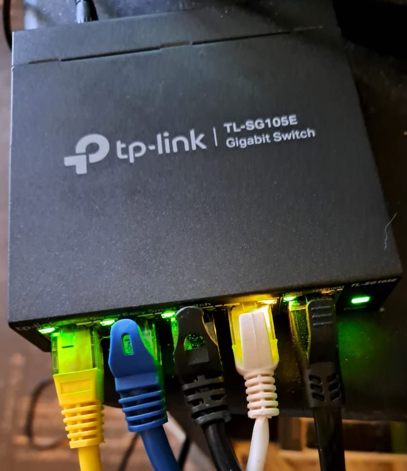 TP-Link 5-Port Gigabit Ethernet Easy Smart Switch| Plug and Play | Desktop | Sturdy Metal w/Shielded Ports | Limited Lifetime Replacement (TL-SG105E), Black… | Plug and Play, Desktop, Sturdy Metal w/Shielded Ports, Limited Lifetime Replacement, Black customer photo 2