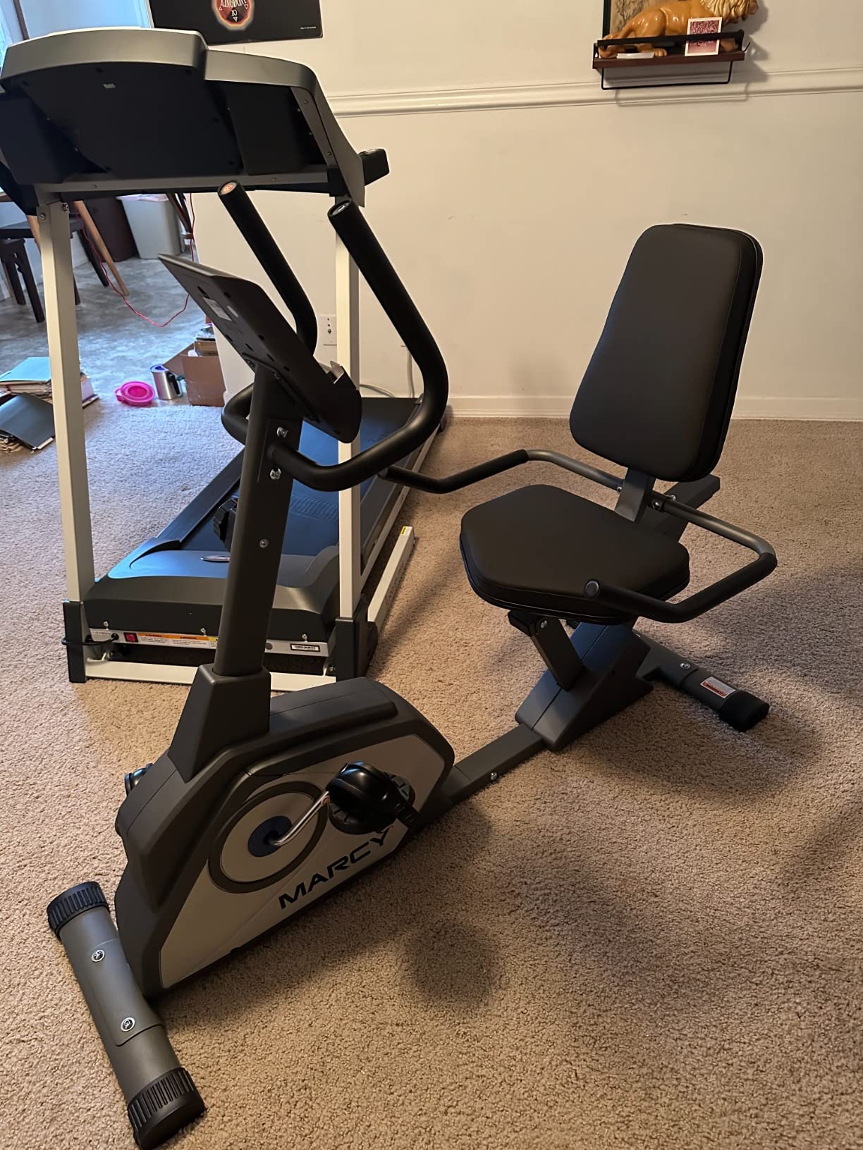 Marcy Magnetic Recumbent Exercise Bike with 8 Resistance Levels customer photo 1