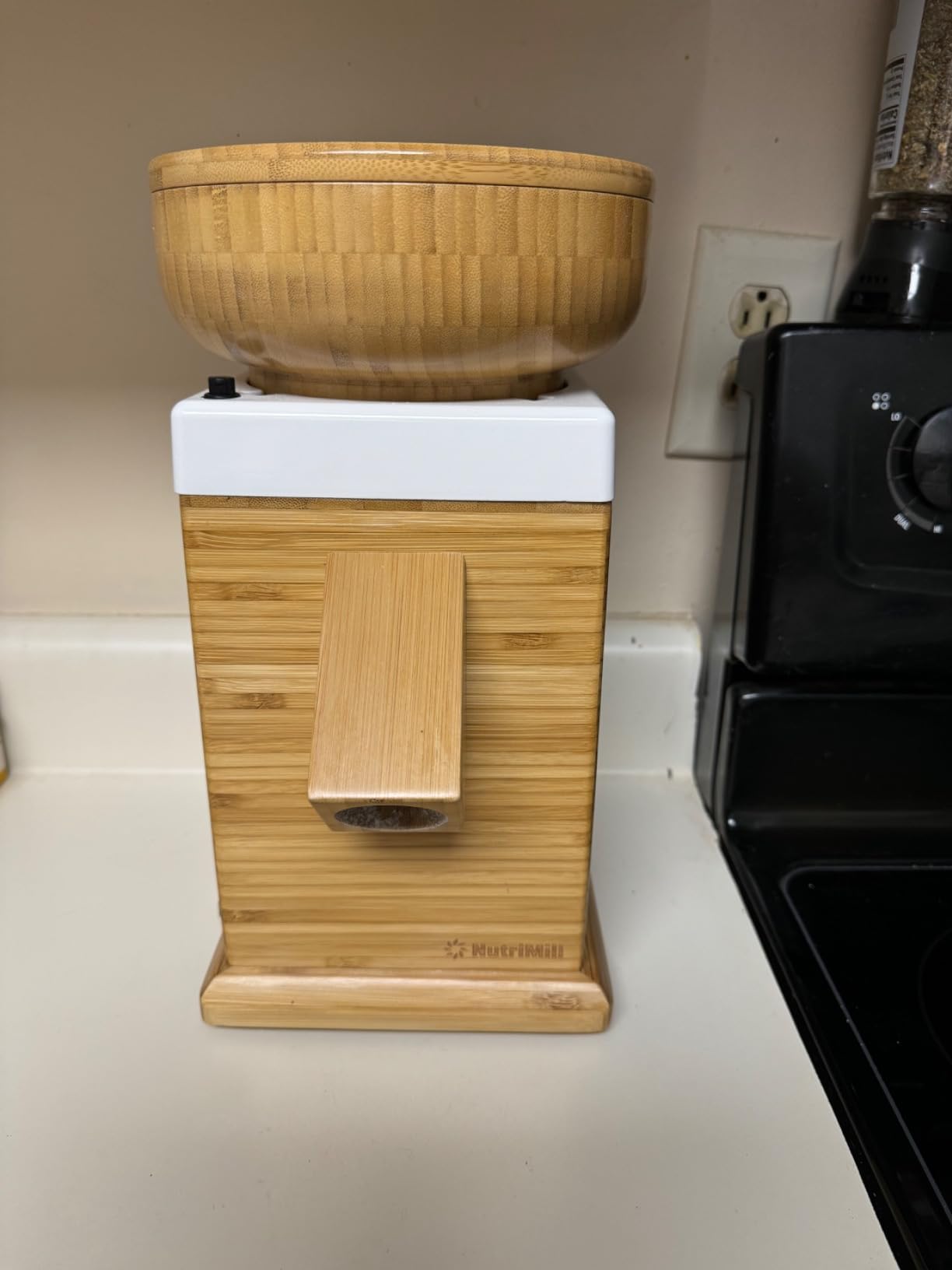 NutriMill Harvest Electric Stone Grain Mill, 450 Watt - Black customer photo 1