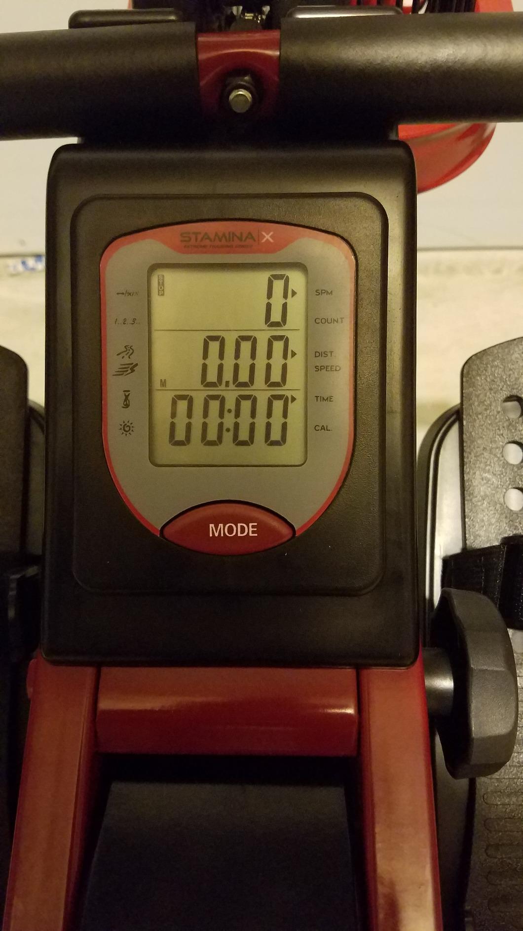 Stamina X Air Rowing Machine, Black/Red, 250 lb Capacity, with Smart App customer photo 2