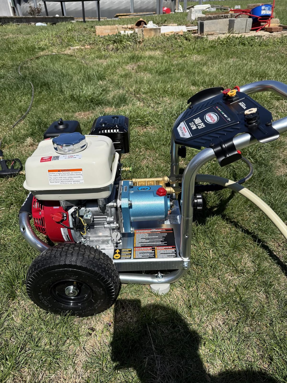 Simpson Cleaning 3400 PSI Gas Pressure Washer, 2.5 GPM Power Washer for Commercial Use, Honda GX200 Engine, 25-Foot Hose, Aluminum Series, 49-State (ALH3228-S) customer photo 1