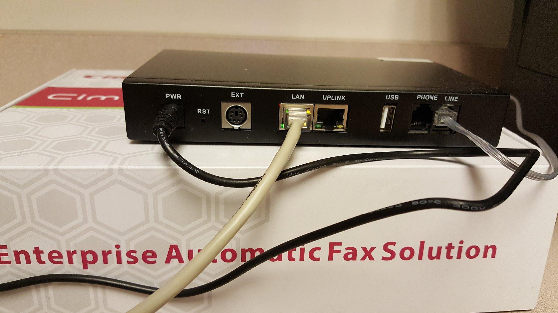 CimFAX A5 Paperless Fax Machine - Send from PC/Mobile Phone via Line 24/7 customer photo 1