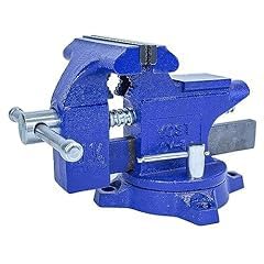 Yost Vises LV-4 Homeowner's Vise | 4.5 Inch Jaw Width with a 3 Inch Jaw Opening Home Vise | Secure Grip with Swivel Base | Blue customer photo 2