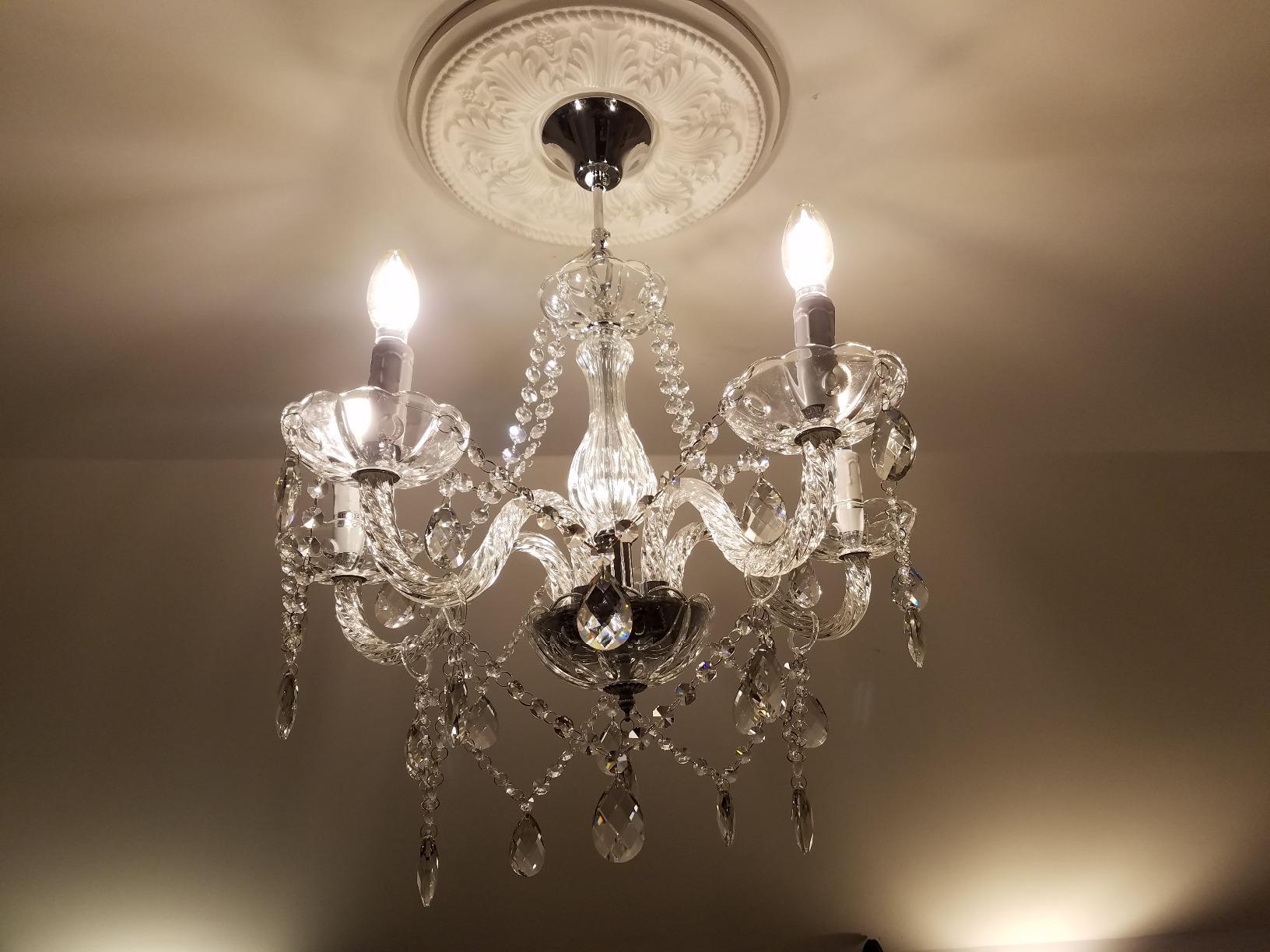 Saint Mossi Modern Contemporary Elegant K9 Crystal Glass Chandelier Pendant Ceiling Lighting Fixture - 5 Lights customer photo 1