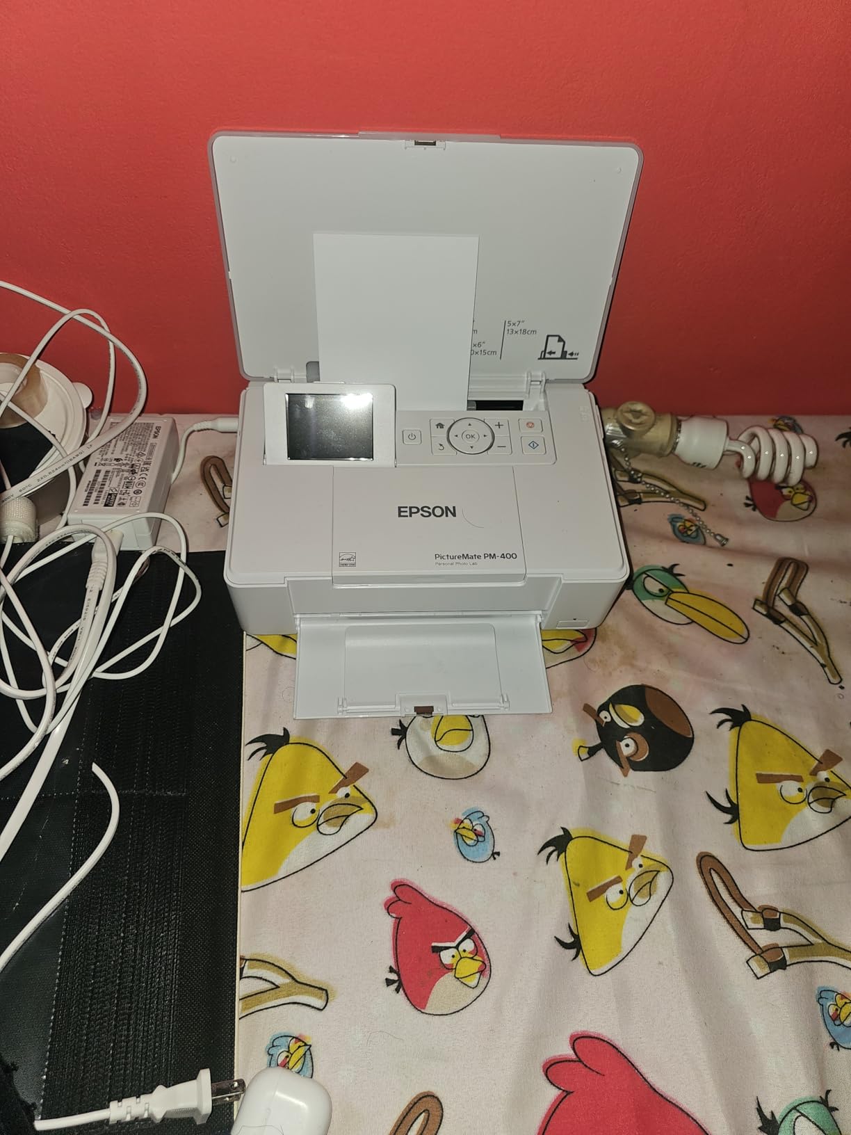 Epson PictureMate PM-400 Wireless Compact Color Photo Printer, white | Compact wireless photo printing; borderless 4 x 6 and 5 x 7 in., mobile support; ideal for home and travel customer photo 2