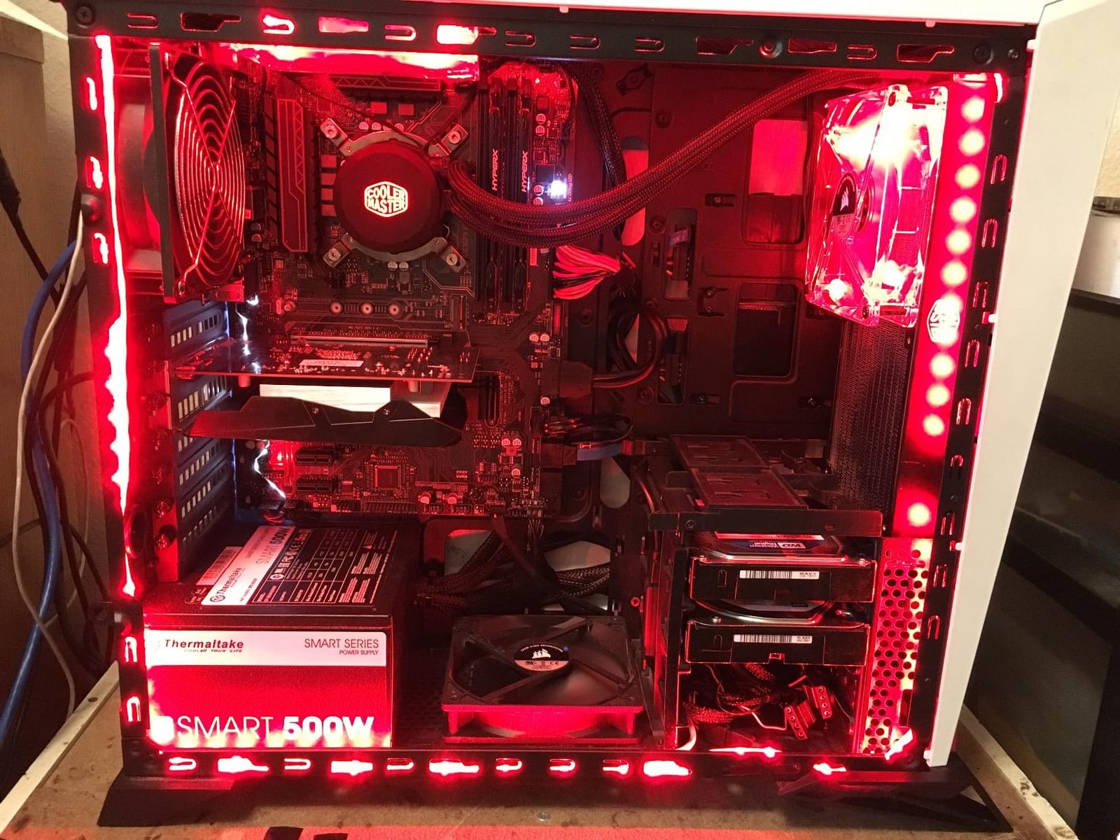 Thermaltake Smart 500W 80+ White Certified PSU, Continuous Power with 120mm Ultra Quiet Cooling Fan, ATX 12V V2.3/EPS 12V Active PFC Power Supply PS-SPD-0500NPCWUS-W customer photo 1