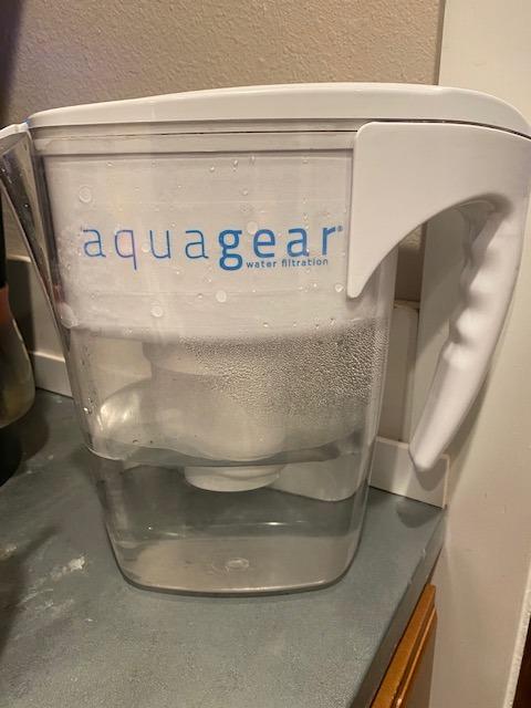 Aquagear Water Filter Pitcher – Lead, Chlorine, PFOA/PFOS, Microplastics Filter, 10 Cup, 120 Gallon Filter Life - Filter Media Made in USA customer photo 1