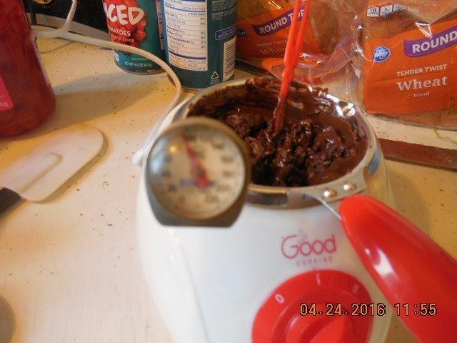 Electric Chocolate Fondue Melting Pot- Halloween Candy Bar Making Set customer photo 2