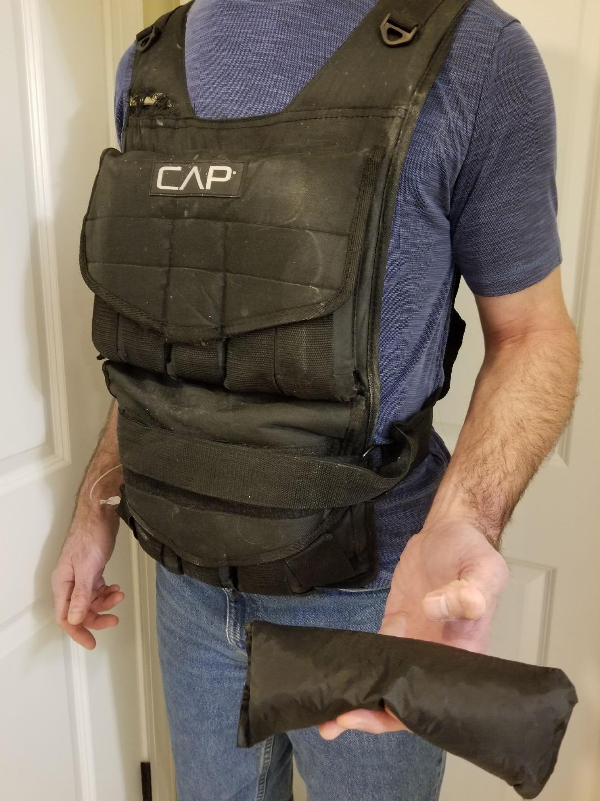 CAP Adjustable Weighted Vest 20–150 lbs for Strength Training, Running & Workouts, Weight Vest for Men & Women, Fitness Training Vest customer photo 2