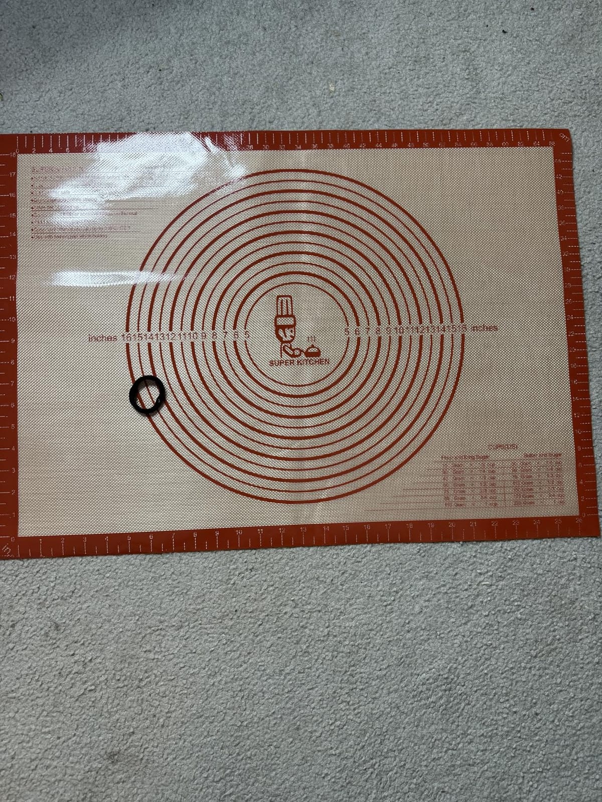 Non-slip Silicone Pastry Mat Extra Large Measurements 28''x 20'' Baking Mat customer photo 1