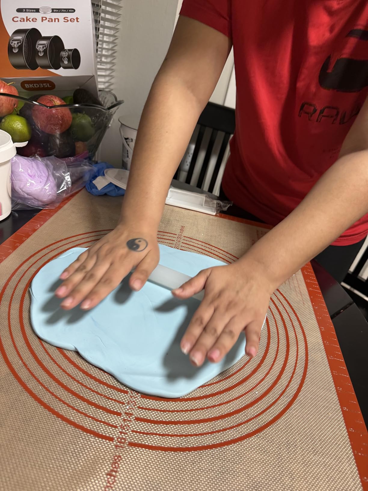 Non-slip Silicone Pastry Mat Extra Large Measurements 28''x 20'' Baking Mat customer photo 2